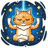 Striped Cat WhatsApp Sticker #10