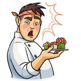 Sushi Chef WhatsApp Sticker #4