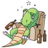The Almost good Dinosaur WhatsApp Sticker #29