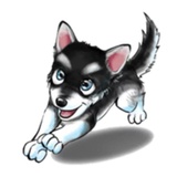 Tobbi Husky WhatsApp Sticker #9