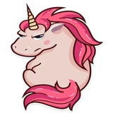 Stella the Unicorn WhatsApp Sticker #12