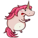 Stella the Unicorn WhatsApp Sticker #17