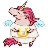 Stella the Unicorn WhatsApp Sticker #6