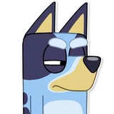 Unofficial Bluey WhatsApp Sticker #10