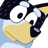 Unofficial Bluey WhatsApp Sticker #11