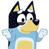 Unofficial Bluey WhatsApp Sticker #14