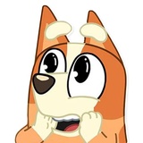 Unofficial Bluey WhatsApp Sticker #16