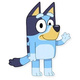 Unofficial Bluey WhatsApp Sticker #3