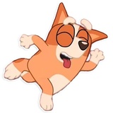 Unofficial Bluey WhatsApp Sticker #6