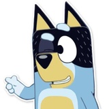 Unofficial Bluey WhatsApp Sticker #8
