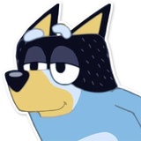Unofficial Bluey WhatsApp Sticker #9