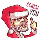 Very Bad Santa WhatsApp Sticker #10