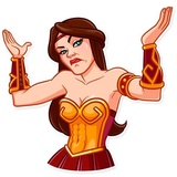 Warrior Queen WhatsApp Sticker #7