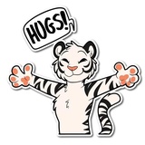 White Tiger WhatsApp Sticker #14