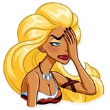 Wild Woman WhatsApp Sticker #11