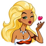Wild Woman WhatsApp Sticker #2