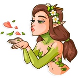 Wood Nymph WhatsApp Sticker #2