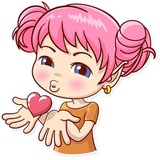 Zebra Girl WhatsApp Sticker #2