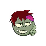 Zombie Emoji WhatsApp Sticker #7