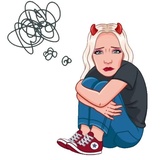 Blonde WhatsApp Sticker #21