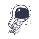 Cool Astronaut WhatsApp Sticker #20