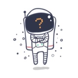 Cool Astronaut WhatsApp Sticker #23