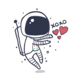Cool Astronaut WhatsApp Sticker #6