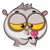 Bin the Lemur WhatsApp Sticker #7