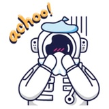 Cosmonaut WhatsApp Sticker #15