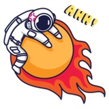 Cosmonaut WhatsApp Sticker #22