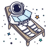 Cosmonaut WhatsApp Sticker #6