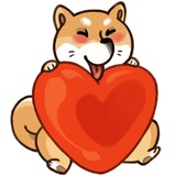 Shiba Inu WhatsApp Sticker #13