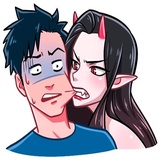 Demons emojis WhatsApp Sticker #18