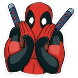 Deadpool Emojis WhatsApp Sticker #10