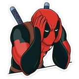 Deadpool Emojis WhatsApp Sticker #23