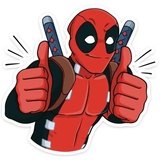 Deadpool Emojis WhatsApp Sticker #3