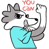 Frank the Wolf WhatsApp Sticker #3