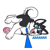 Husky Funny WhatsApp Sticker #24