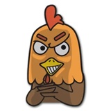 Jacko Chicken WhatsApp Sticker #27