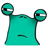 Lazy Snail WhatsApp Sticker #17