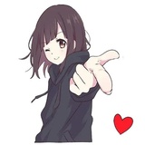 Cute Anime Girl WhatsApp Sticker #10