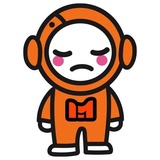 Mooney The Astronaut WhatsApp Sticker #13