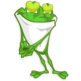 Mr. Green Frogo WhatsApp Sticker #7