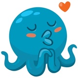 Otto the Octopus WhatsApp Sticker #8