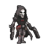 Overwatch Reaper Spray WhatsApp Sticker #17