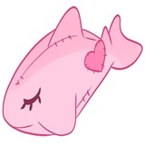 Pink Shark WhatsApp Sticker #28
