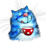 Rinas Blue Cats WhatsApp Sticker #29