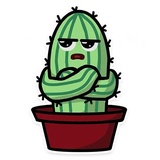 Cactus WhatsApp Sticker #10