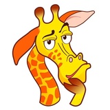 Giraffe Shrogren WhatsApp Sticker #12