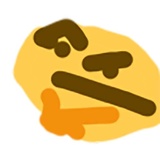 Thinking WhatsApp Sticker #28